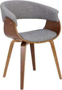 CH-VMONL-WL+LGY Modern Mid Century Gray Dining Room Chair - Vintage Mod