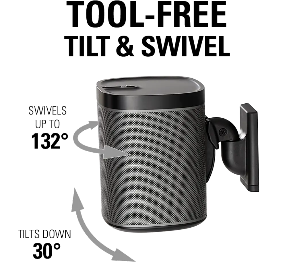 WSWM21 Sanus Wireless Speaker Wall Mount for Sonos One Speaker-2