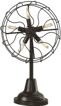 Industrial Antique Bronze Metal Table Lamp