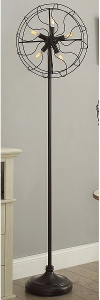 Industrial Antique Bronze Metal Floor Lamp