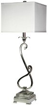 Elegant Chrome Metal Table Lamp - Jane Seymour