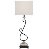 Elegant Chrome Metal Table Lamp - Jane Seymour-2