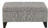 Contemporary Slate Gray Storage Ottoman - Emerson