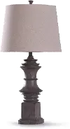 33 Inch Gray-Brown Baluster Table Lamp - Finn Cafe