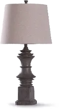 33 Inch Gray-Brown Baluster Table Lamp - Finn Cafe