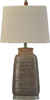Clearance Traditional Brown Ceramic Table Lamp - Armond