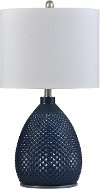 26 Inch Navy Blue Glass Table Lamp