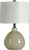 Cool Gray Ceramic Table Lamp
