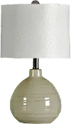 Cool Gray Ceramic Table Lamp