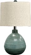 Turquoise Ceramic Table Lamp