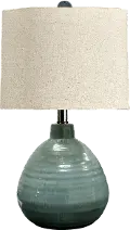 Turquoise Ceramic Table Lamp