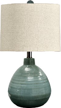 Turquoise Ceramic Table Lamp