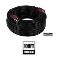 CAB-1004KV1 Night Owl In-Wall Rated Video/Power Extension Cable with Extension Adapter - 100 ft.-2