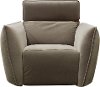 Clearance Transitional Ash Beige Power Recliner with Manual Headrest - Harley