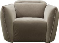 Transitional Ash Beige Power Recliner with Manual Headrest - Harley-2