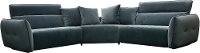 Midnight Blue 3 Piece Power Reclining Sectional Sofa with Adjustable Headrests - Harley-2