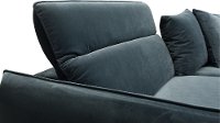 Midnight Blue 3 Piece Power Reclining Sectional Sofa with Adjustable Headrests - Harley-8