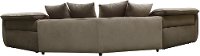 Transitional Ash Beige 3 Piece Power Reclining Sectional Sofa with Adjustable Headrests - Harley-2