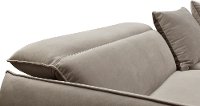Transitional Ash Beige 3 Piece Power Reclining Sectional Sofa with Adjustable Headrests - Harley-4