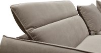 Transitional Ash Beige 3 Piece Power Reclining Sectional Sofa with Adjustable Headrests - Harley-5