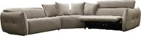 Transitional Ash Beige 3 Piece Power Reclining Sectional Sofa with Adjustable Headrests - Harley-8