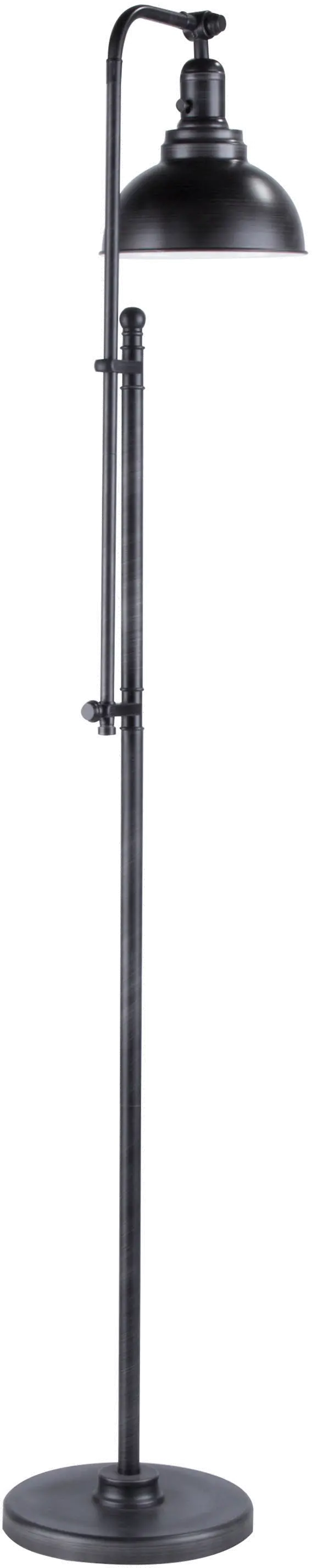 L-EMRYFL-ASV Antique Silver Industrial Floor Lamp - Emery-3