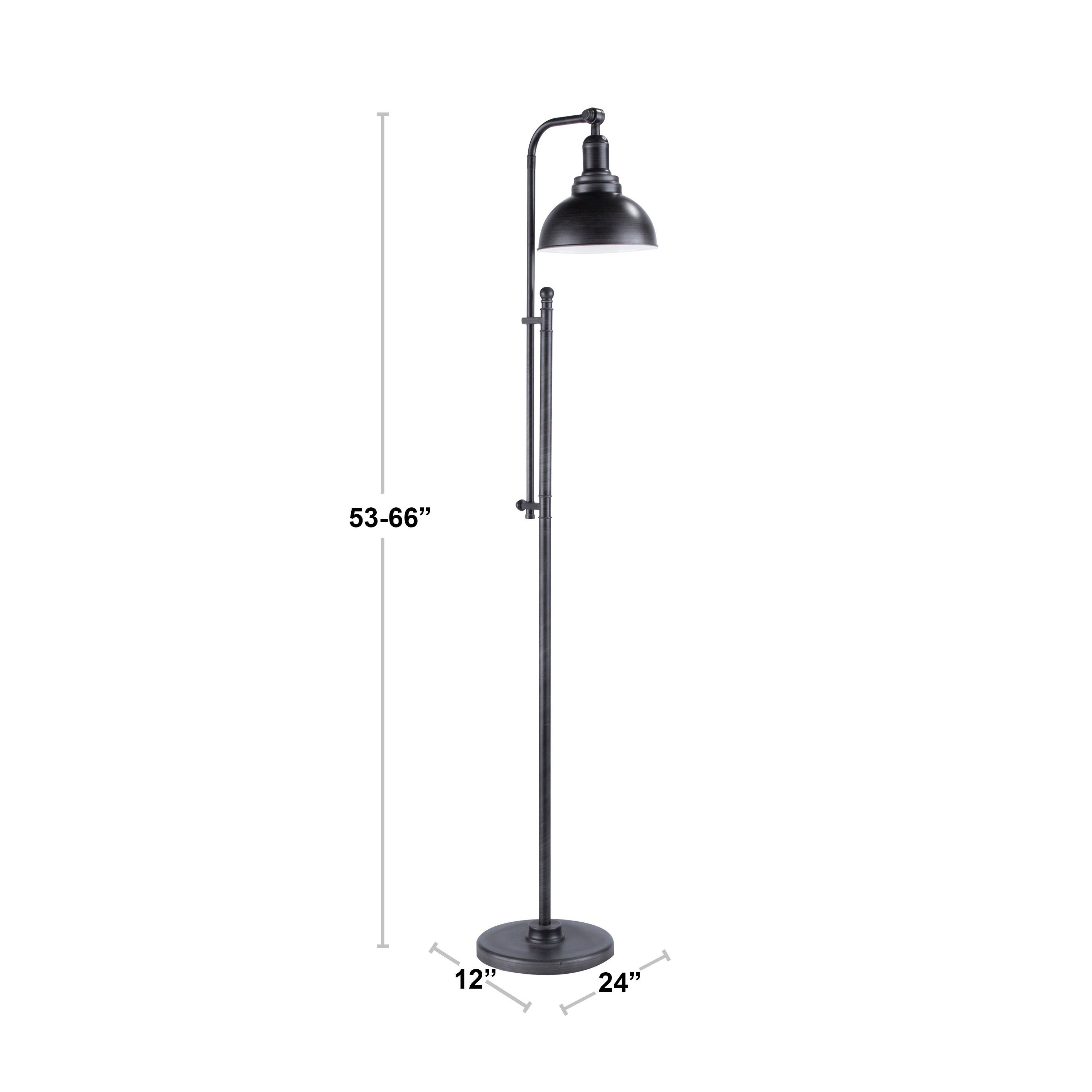 L-EMRYFL-ASV Antique Silver Industrial Floor Lamp - Emery-4