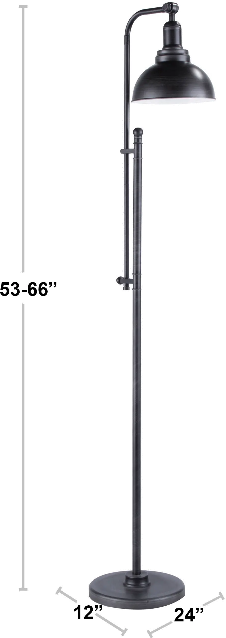 L-EMRYFL-ASV Antique Silver Industrial Floor Lamp - Emery-4
