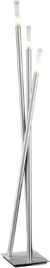 LSH-ICICLE-FLR Contemporary Brushed Nickel Floor Lamp - Icicle