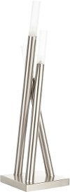 LSH-ICICLE-TBL Contemporary Brushed Nickel Table Lamp - Icicle