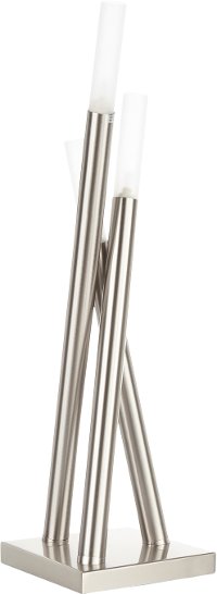 LSH-ICICLE-TBL Contemporary Brushed Nickel Table Lamp - Icicle