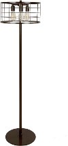 LS-INDYWR-AN Metal Wire Floor Lamp with Antique Finish - Indy