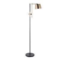 L-MTRCFL-AB Antique Brass and Black Industrial Floor Lamp - Metric-3