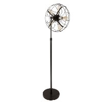 LS-L-OSCFLR-AN Vintage Five Light Floor Lamp in Antique Metal - Ozzy-3