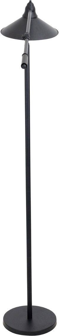 LS-L-PADFL-BK Adjustable Black Metal Industrial Floor Lamp - Indy-2