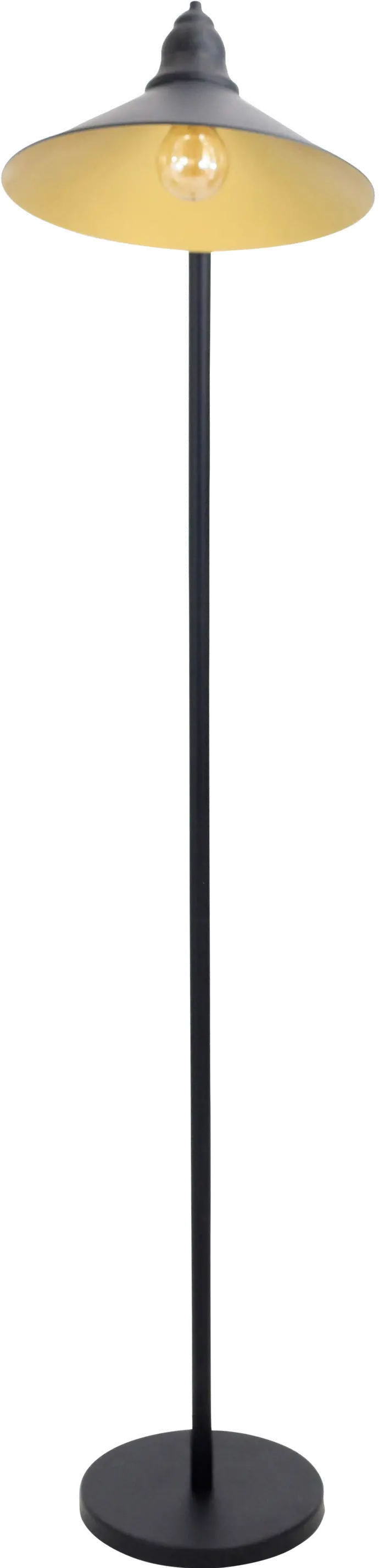 LS-L-PADFL-BK Adjustable Black Metal Industrial Floor Lamp - Indy-5