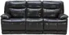 Blackberry Leather-Match Power Triple Reclining Sofa - Triple-Play