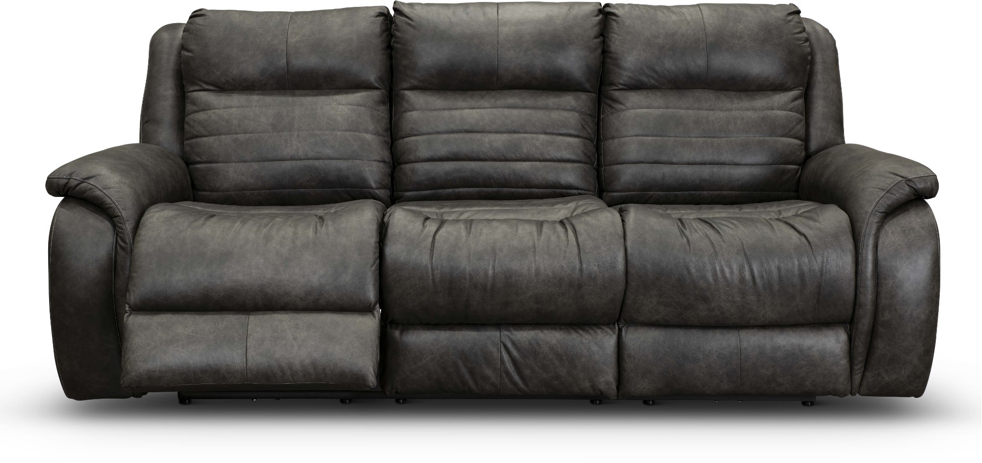 Essex Slate Gray SoCozi Double Power Reclining Sofa-2