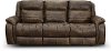 Chaps Brown Standard Double Power Reclining Sofa - Essex