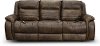 Chaps Brown SoCozi Double Power Reclining Sofa - Essex