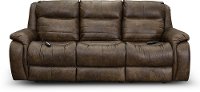 Chaps Brown SoCozi Double Power Reclining Sofa - Essex