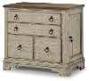 Distressed White Lateral File Cabinet - Plymouth