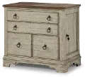 Distressed White Lateral File Cabinet - Plymouth