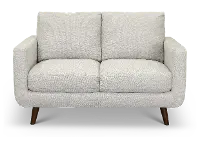 Modern Light Gray Loveseat - Parker