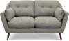 Clearance Mid Century Modern Gray Loveseat - Ethan