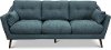 Mid Century Modern Jade Blue Sofa - Ethan