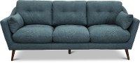 Mid Century Modern Jade Blue Sofa - Ethan