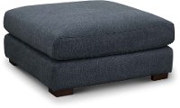 Contemporary Navy Blue Ottoman - Colbie
