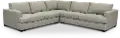 Colbie Light Gray 3 Piece Sectional