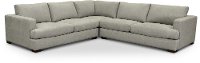 Contemporary Light Gray 3 Piece Sectional Sofa - Colbie